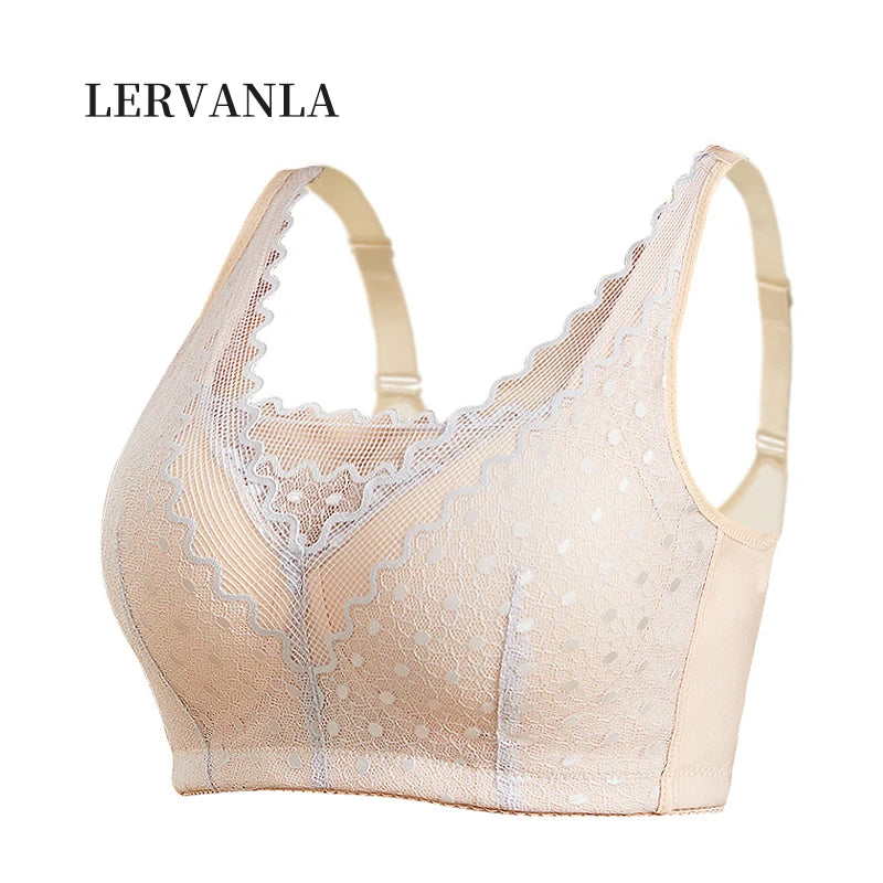 LERVANLA 718 Mastectomy Bra with Pockets for Silicone Breast Forms Prosthesis Women Everyday Bra Artificial Prosthesis - ZOOMNSTORE