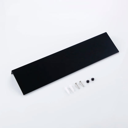 Matt Black Wall Shelf - Modern Bathroom Shelves | Corner Storage Rack 30-50cm - ZOOMNSTORE