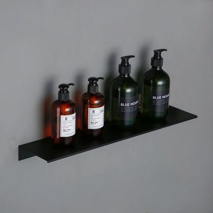 Matt Black Wall Shelf - Modern Bathroom Shelves | Corner Storage Rack 30-50cm - ZOOMNSTORE