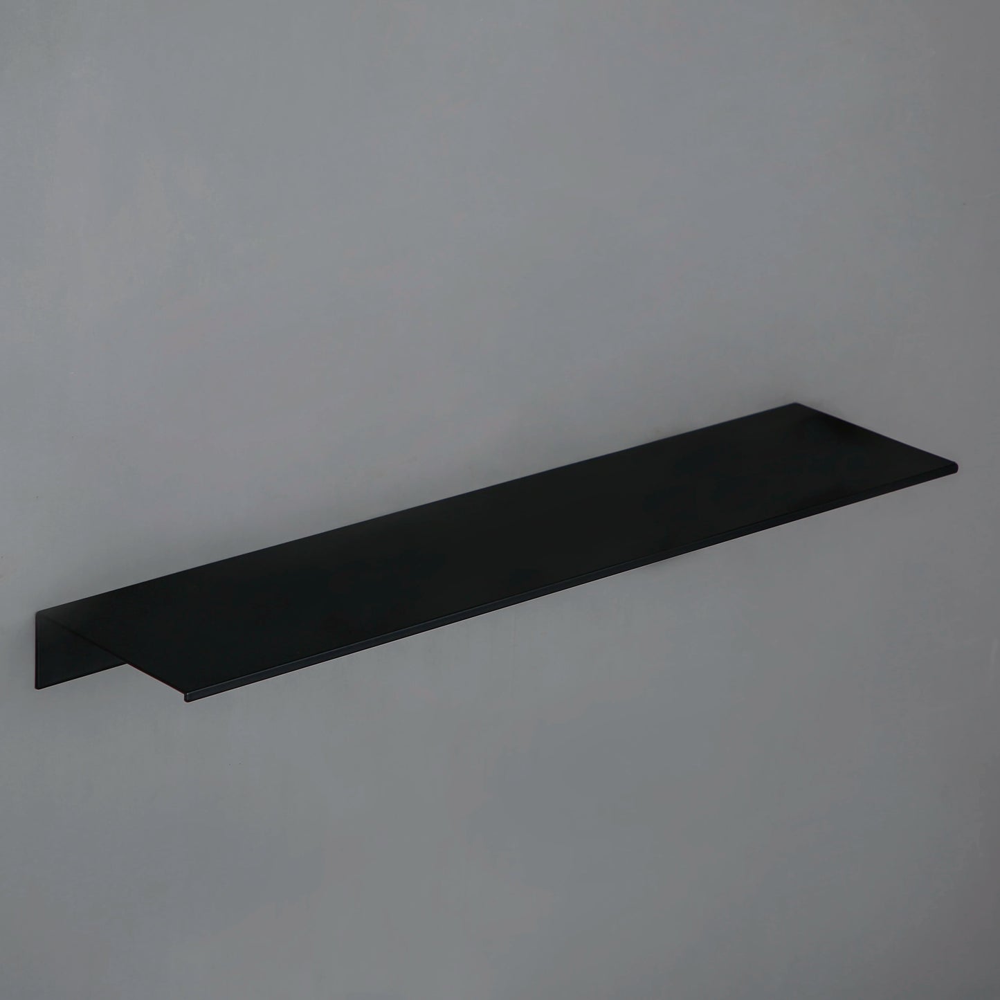 Matt Black Wall Shelf - Modern Bathroom Shelves | Corner Storage Rack 30-50cm - ZOOMNSTORE