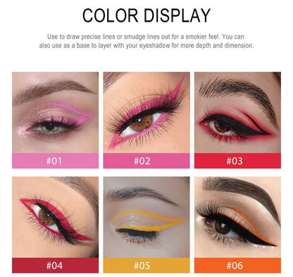Matte Eyeliner Pencil - Waterproof Gel Pencil With 20 Colorful Shades | Long Lasting, Quick Dry - ZOOMNSTORE