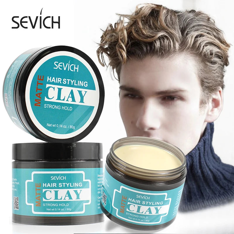Sevich Matte Hair Clay Gel for Men - Strong Hold Styling Wax - ZOOMNSTORE