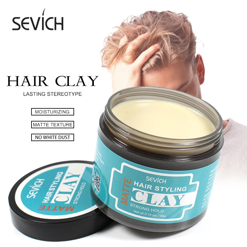 Sevich Matte Hair Clay Gel for Men - Strong Hold Styling Wax - ZOOMNSTORE