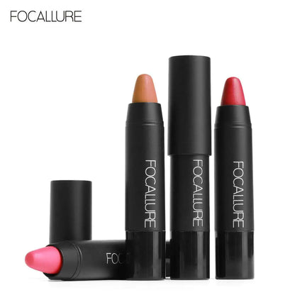 Focallure Matte Lipstick - Waterproof Soft Texture Lip Makeup in 19 Colors - ZOOMNSTORE