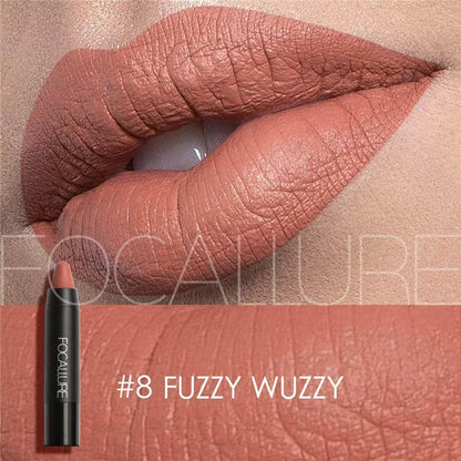 Focallure Matte Lipstick - Waterproof Soft Texture Lip Makeup in 19 Colors - ZOOMNSTORE