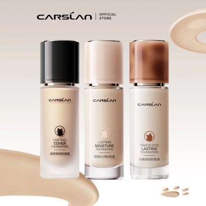 CARSLAN Full Coverage Matte Liquid Foundation - Long-lasting Moisture Concealer Oil Control Face Makeup - ZOOMNSTORE