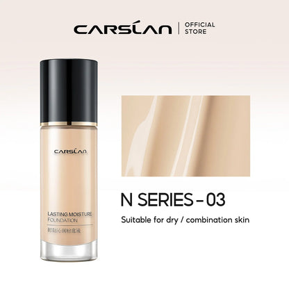 CARSLAN Full Coverage Matte Liquid Foundation - Long-lasting Moisture Concealer Oil Control Face Makeup - ZOOMNSTORE