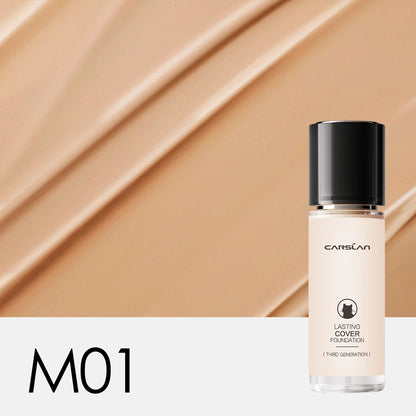 CARSLAN Full Coverage Matte Liquid Foundation - Long-lasting Moisture Concealer Oil Control Face Makeup - ZOOMNSTORE