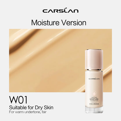 CARSLAN Full Coverage Matte Liquid Foundation - Long-lasting Moisture Concealer Oil Control Face Makeup - ZOOMNSTORE