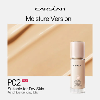 CARSLAN Full Coverage Matte Liquid Foundation - Long-lasting Moisture Concealer Oil Control Face Makeup - ZOOMNSTORE