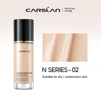 CARSLAN Full Coverage Matte Liquid Foundation - Long-lasting Moisture Concealer Oil Control Face Makeup - ZOOMNSTORE