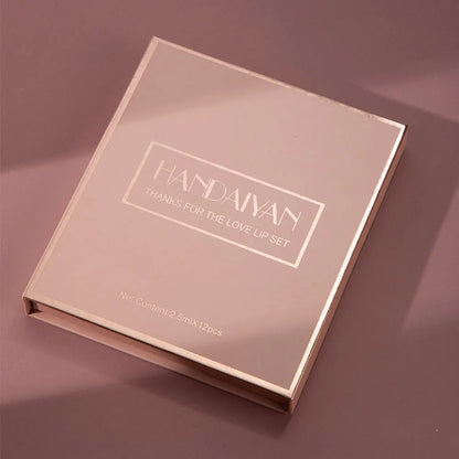 12 Color Matte Liquid Lipstick Kit - Waterproof Long Lasting Lip Gloss for Women - ZOOMNSTORE