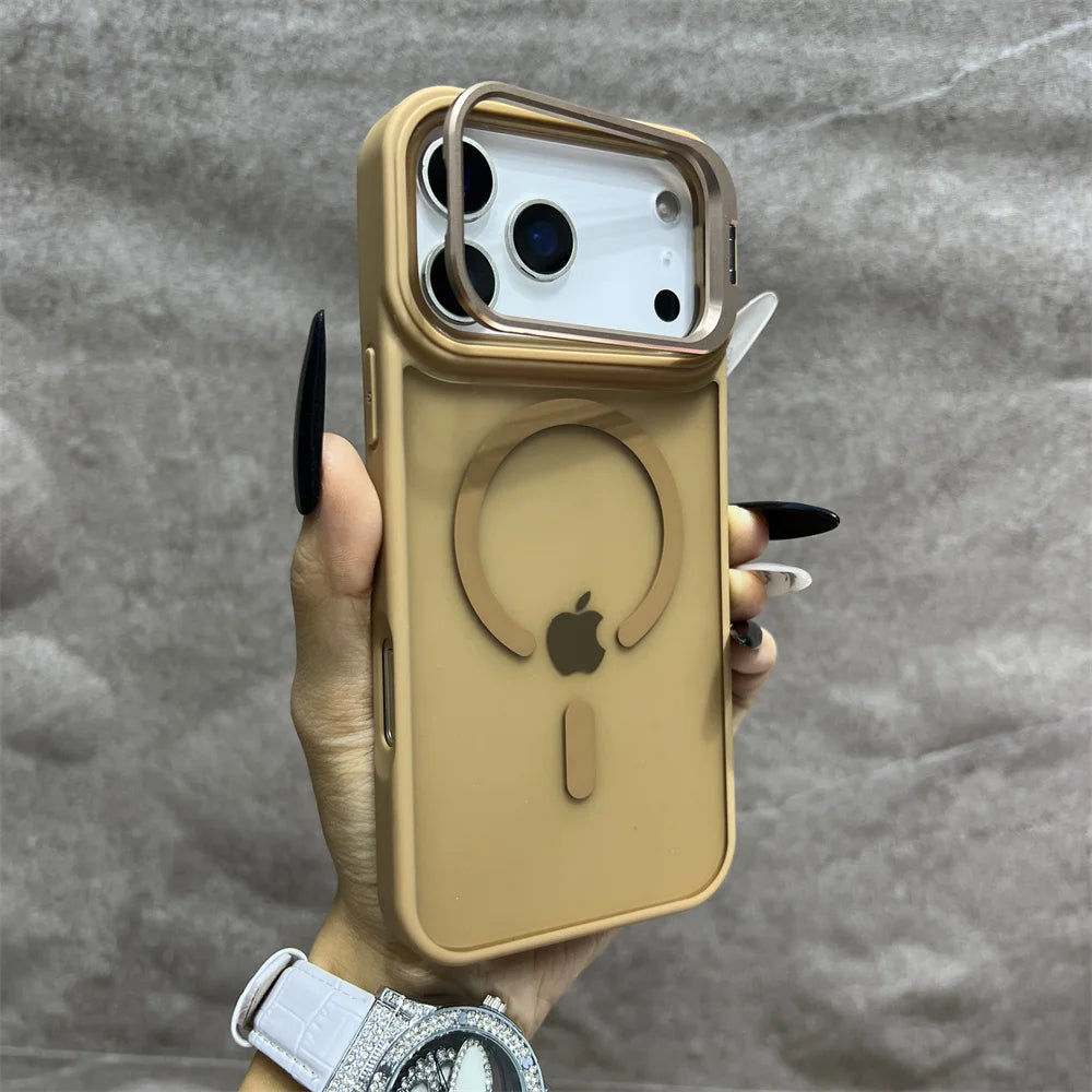 Matte Magnetic Wireless Charging Case for iPhone 11-17 Pro Max - Translucent MagSafe Cover - ZOOMNSTORE