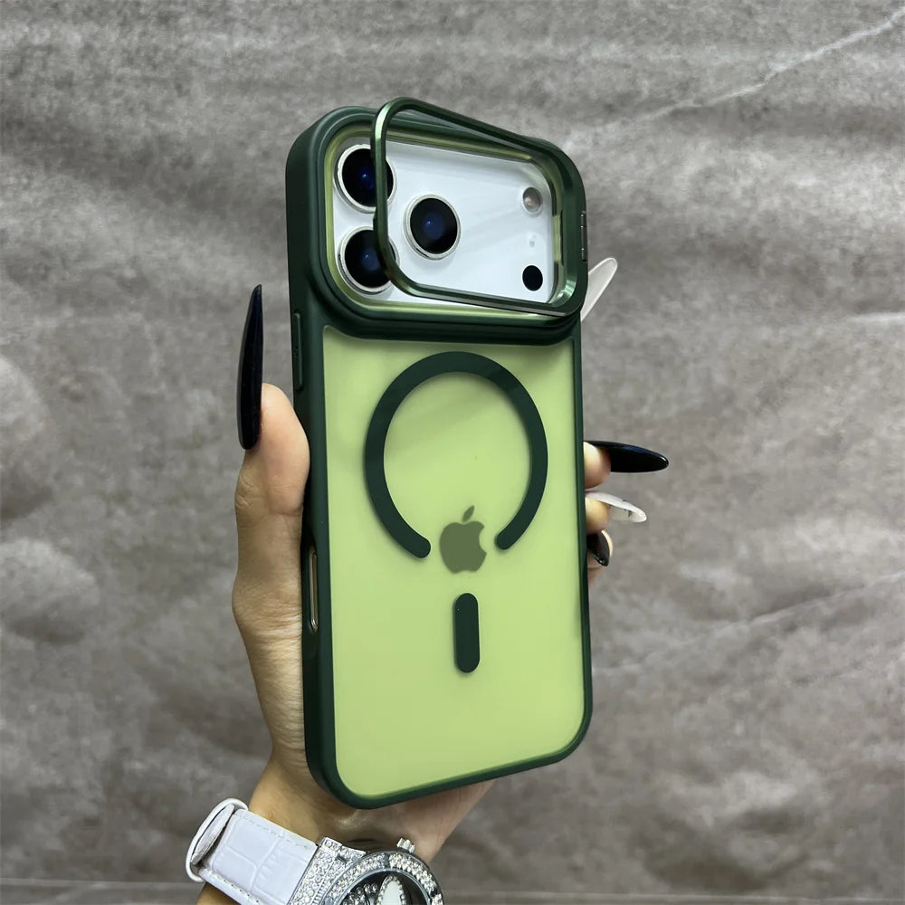 Matte Magnetic Wireless Charging Case for iPhone 11-17 Pro Max - Translucent MagSafe Cover - ZOOMNSTORE