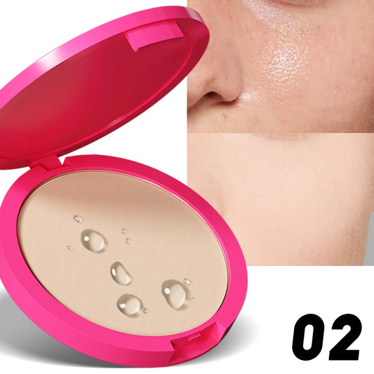 Natural Matte Pressed Powder Foundation - Oil Control  Brightening Face Base - ZOOMNSTORE