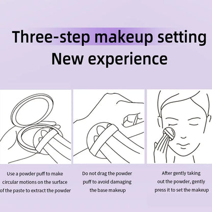 Lavender Matte Pressed Powder - Oil Control Full Coverage Compact Foundation - ZOOMNSTORE