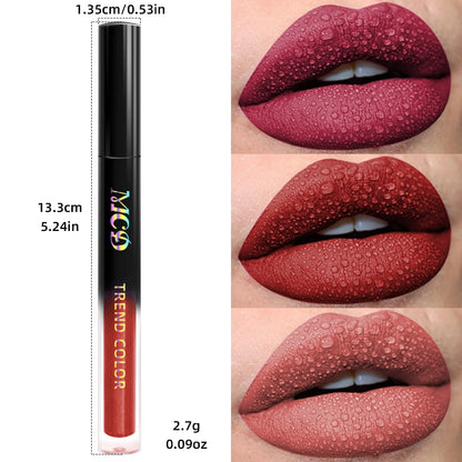 Matte Velvet Lip Gloss - Waterproof Liquid Lipstick in 19 Colors - ZOOMNSTORE