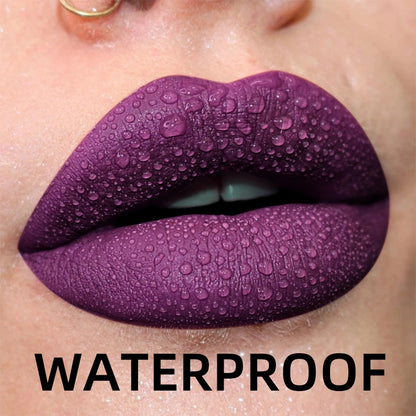 Matte Velvet Lip Gloss - Waterproof Liquid Lipstick in 19 Colors - ZOOMNSTORE