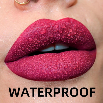 Matte Velvet Lip Gloss - Waterproof Liquid Lipstick in 19 Colors - ZOOMNSTORE