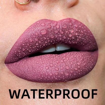 Matte Velvet Lip Gloss - Waterproof Liquid Lipstick in 19 Colors - ZOOMNSTORE