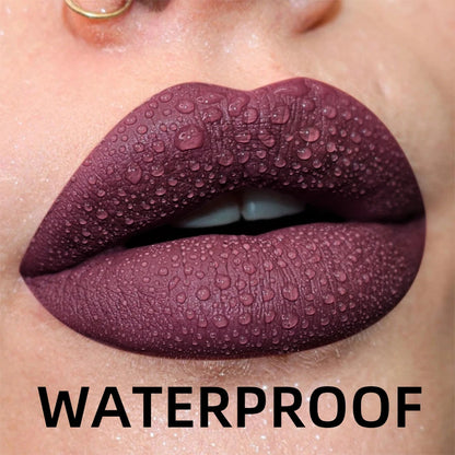 Matte Velvet Lip Gloss - Waterproof Liquid Lipstick in 19 Colors - ZOOMNSTORE