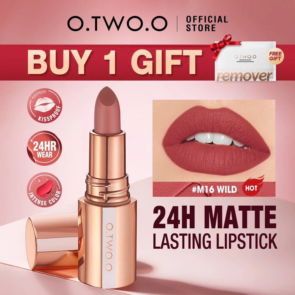 OTWOO Matte Lipstick - Long Lasting Waterproof Velvet Lip Tint - ZOOMNSTORE