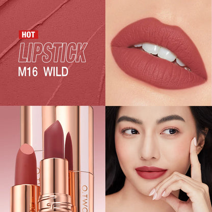 OTWOO Matte Lipstick - Long Lasting Waterproof Velvet Lip Tint - ZOOMNSTORE