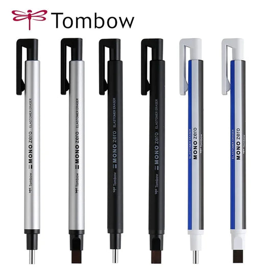 Tombow Mono Zero Eraser Mechanical Rubber Refillable Pen Press Type Sketching Drawing Correction Children's Erasers Art Supplies - ZOOMNSTORE