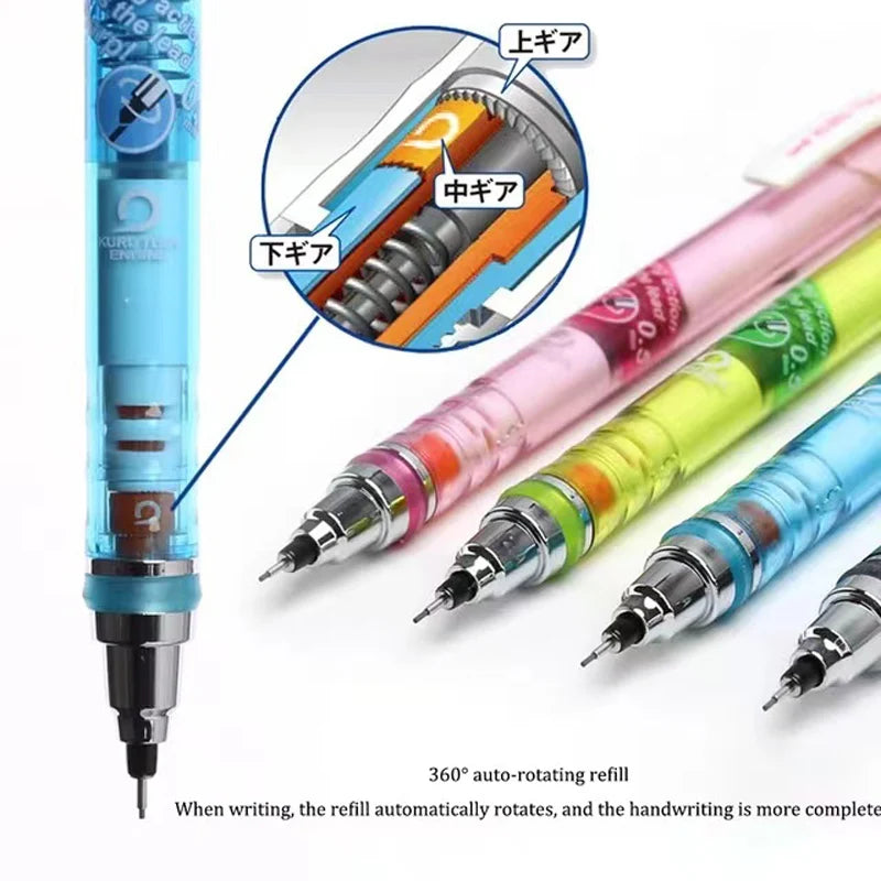 UNI Kurutoga Plus Mechanical Pencil M5-450T - 05mm Automatic Lead Rotation School Supplies - ZOOMNSTORE