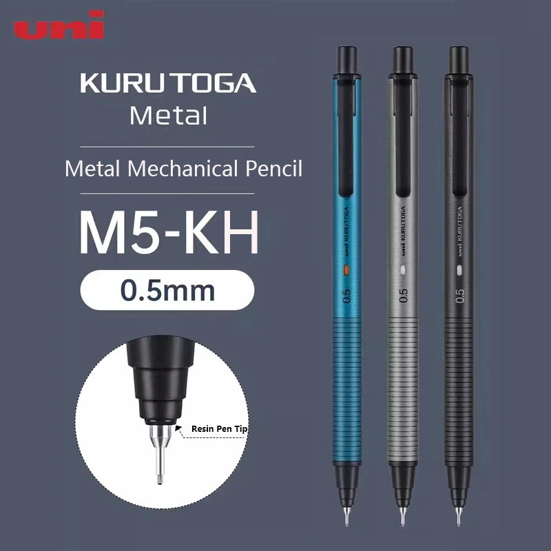 KuruToga Metal Mechanical Pencil - 05mm Rotating Lead for Drawing  Writing - ZOOMNSTORE