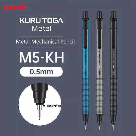 KuruToga Metal Mechanical Pencil - 05mm Rotating Lead for Drawing  Writing - ZOOMNSTORE
