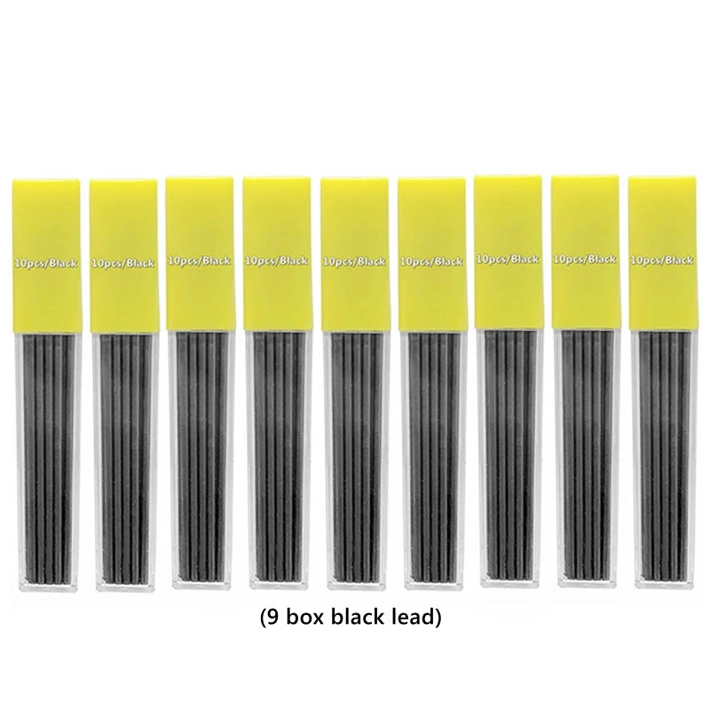 2.0 mm Mechanical Pencils Set 2B Automatic Student Pencils with Sharpener Color Pencil Leads School Pens Kawaii Cute Stationery - ZOOMNSTORE