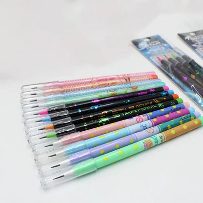 Kawaii Mechanical Pencils Set - Cute Cartoon Automatic Non-Sharpening Pens for School  Office - ZOOMNSTORE
