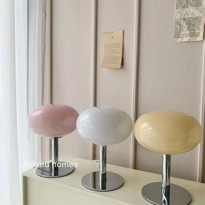 Medieval Cream Glass Lollipop Table Lamp - Retro Home Decor for Living Room Bedroom Study - ZOOMNSTORE