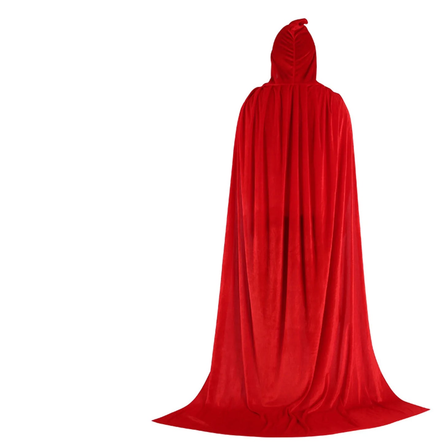 Hood Cloak Cosplay Medieval Long Cape Halloween Party Women Men Adult Long Mage Witchcraft Wicca Robe Conceal Gown Reenactment - ZOOMNSTORE