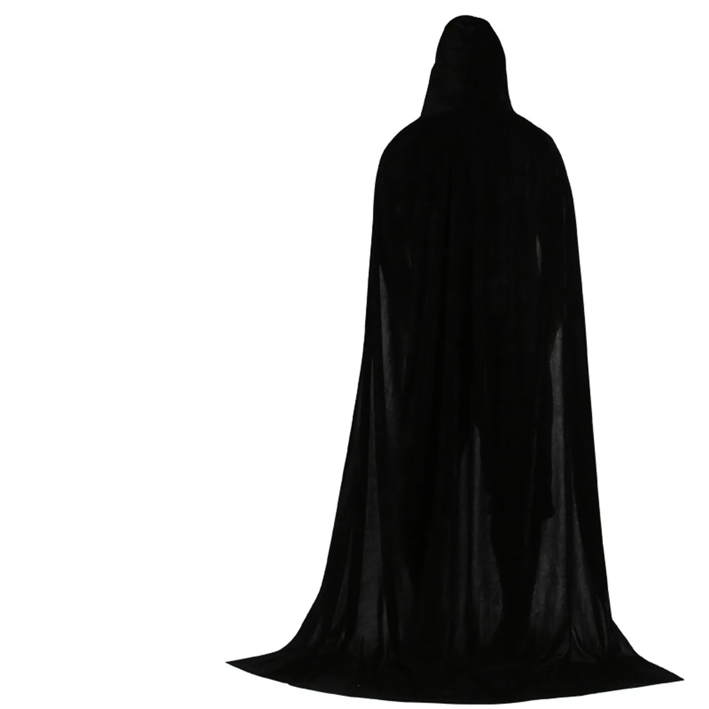 Hood Cloak Cosplay Medieval Long Cape Halloween Party Women Men Adult Long Mage Witchcraft Wicca Robe Conceal Gown Reenactment - ZOOMNSTORE