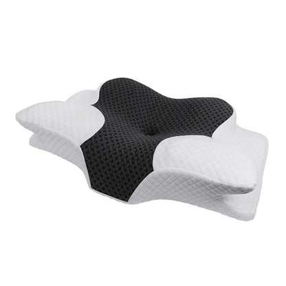 Memory Foam Cervical Pillow - Orthopedic Neck Pain Relief 2 in 1 Contoured Support - ZOOMNSTORE