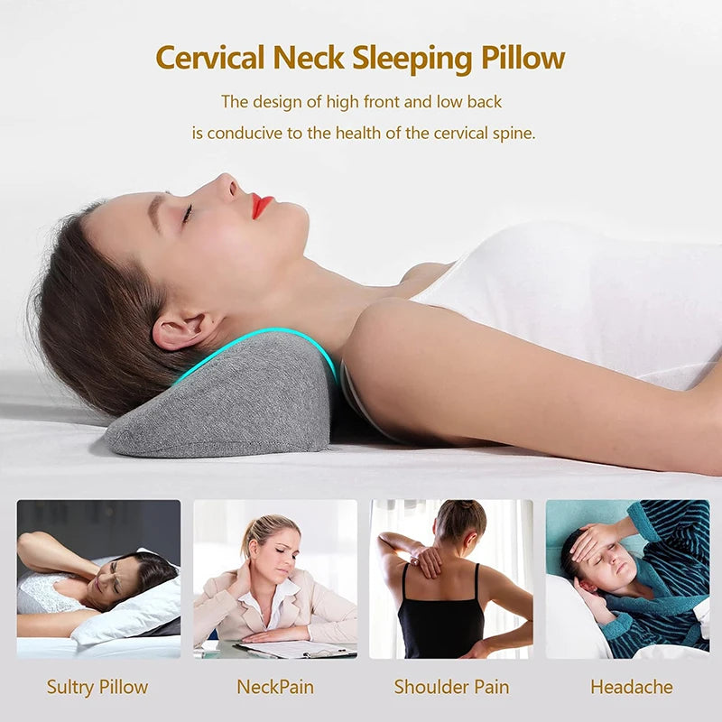 Memory Foam Cervical Pillow – Orthopedic Neck Pain Relief Contour Bed Pillow - ZOOMNSTORE