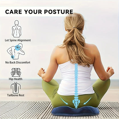 Memory Foam Donut Pillow - Orthopedic Coccyx Tailbone Cushion for Hemorrhoid Relief - ZOOMNSTORE