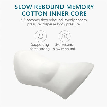 Memory Foam Lumbar Pillow - Ergonomic Car Seat Cushion for Posture Support - ZOOMNSTORE