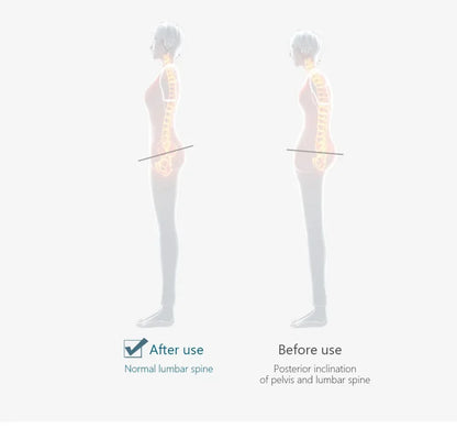 Memory Foam Lumbar Pillow - Ergonomic Car Seat Cushion for Posture Support - ZOOMNSTORE