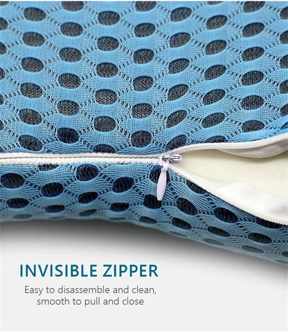 Memory Foam Lumbar Pillow - Ergonomic Car Seat Cushion for Posture Support - ZOOMNSTORE