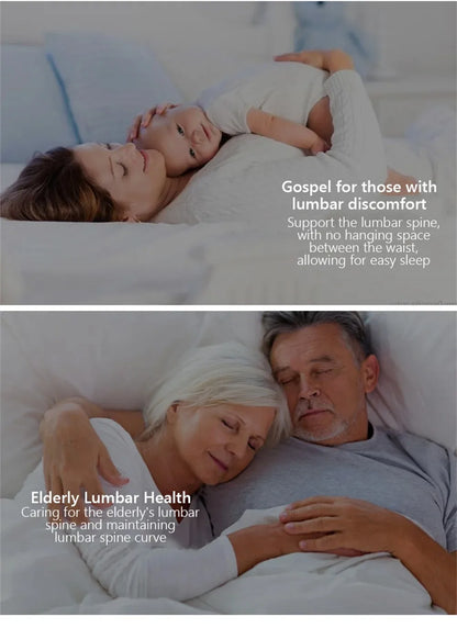 Memory Foam Lumbar Pillow - Ergonomic Car Seat Cushion for Posture Support - ZOOMNSTORE