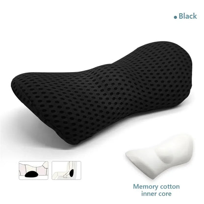 Memory Foam Lumbar Pillow - Ergonomic Car Seat Cushion for Posture Support - ZOOMNSTORE