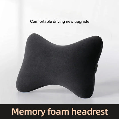 Memory Foam Neck Pillow - Adjustable Car Seat Cushion With Waist Support - ZOOMNSTORE