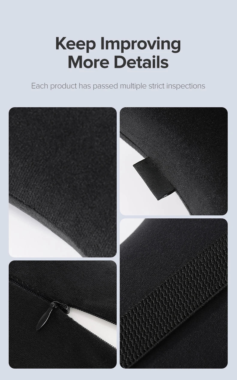 Memory Foam Neck Pillow - Adjustable Car Seat Cushion With Waist Support - ZOOMNSTORE