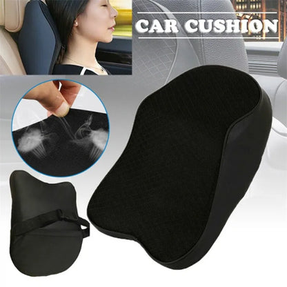 Memory Foam Neck Pillow - Breathable Car Headrest Cushion for Travel Support - ZOOMNSTORE