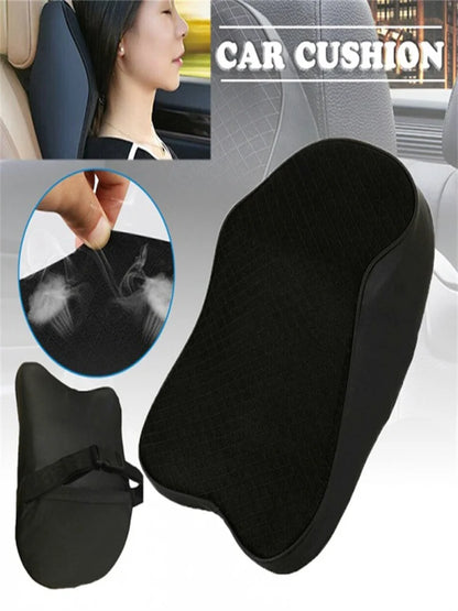 Memory Foam Neck Pillow - Breathable Car Headrest Cushion for Travel Support - ZOOMNSTORE