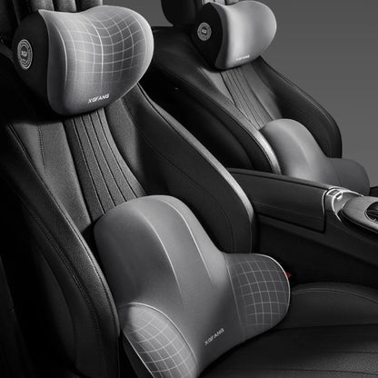 Memory Foam Neck Pillow - Car Lumbar Backrest Cushion | Ergonomic Support - ZOOMNSTORE