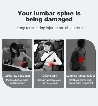 Memory Foam Neck Pillow - Car Lumbar Backrest Cushion | Ergonomic Support - ZOOMNSTORE